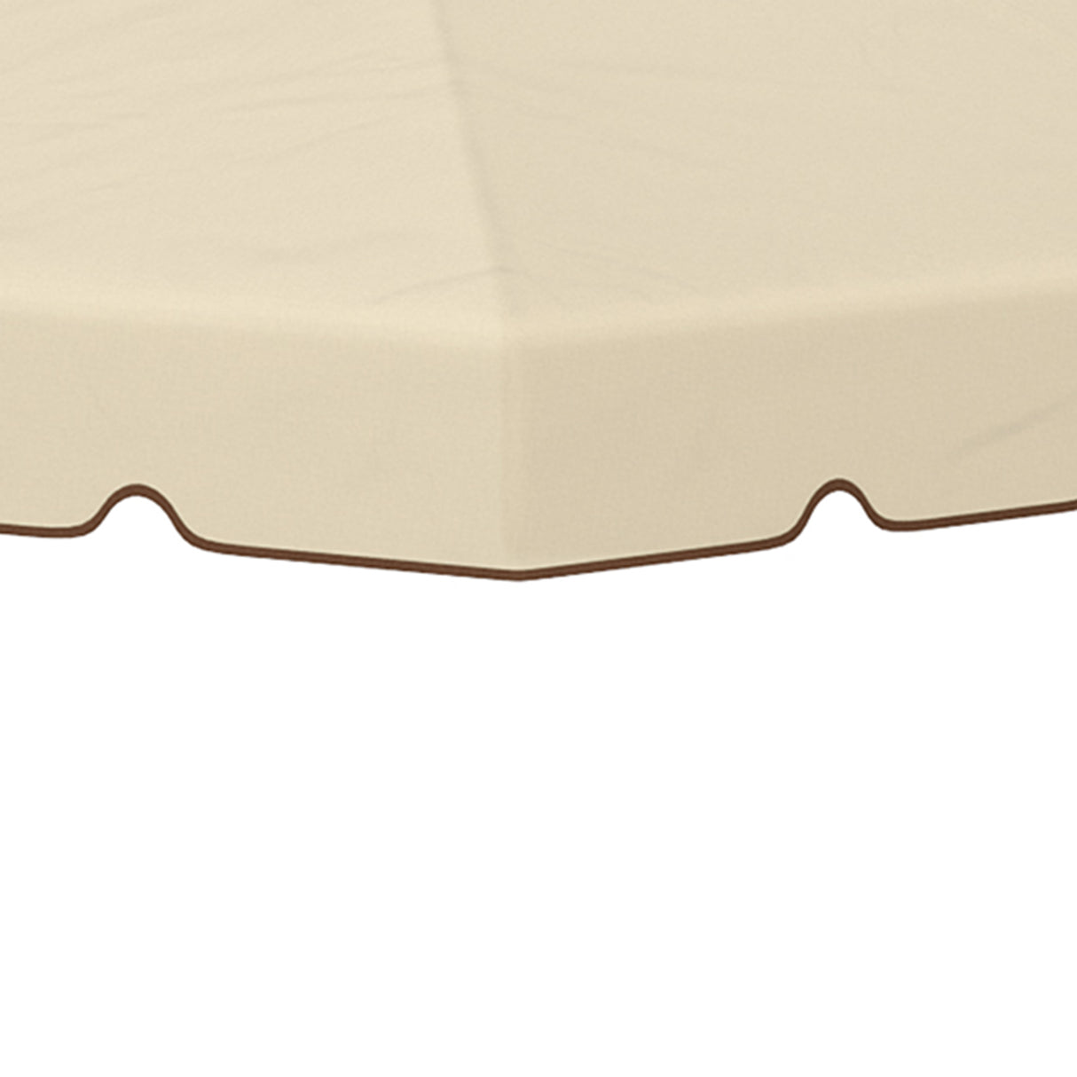 easycomfort easycomfort tettuccio di ricambio per gazebo da giardino 3x3m con tetto a 2 livelli in poliestere beige