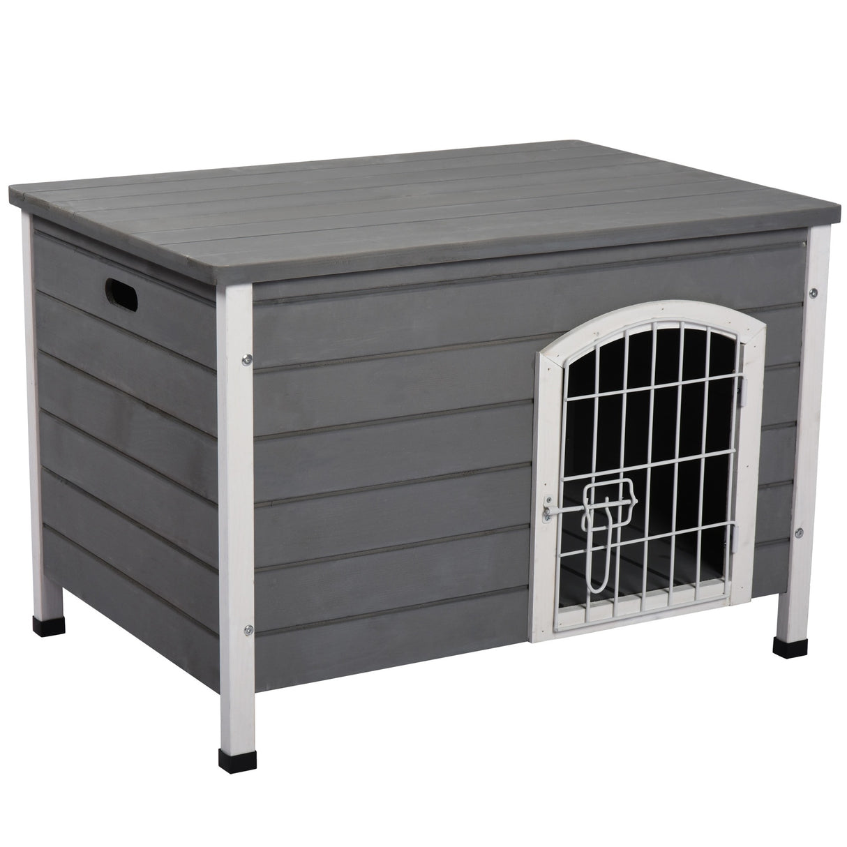 immagine-1-easycomfort-easycomfort-cuccia-per-cani-da-esterno-in-legno-impermeabile-con-porta-richiudibile-80x55x53-5cm-grigio