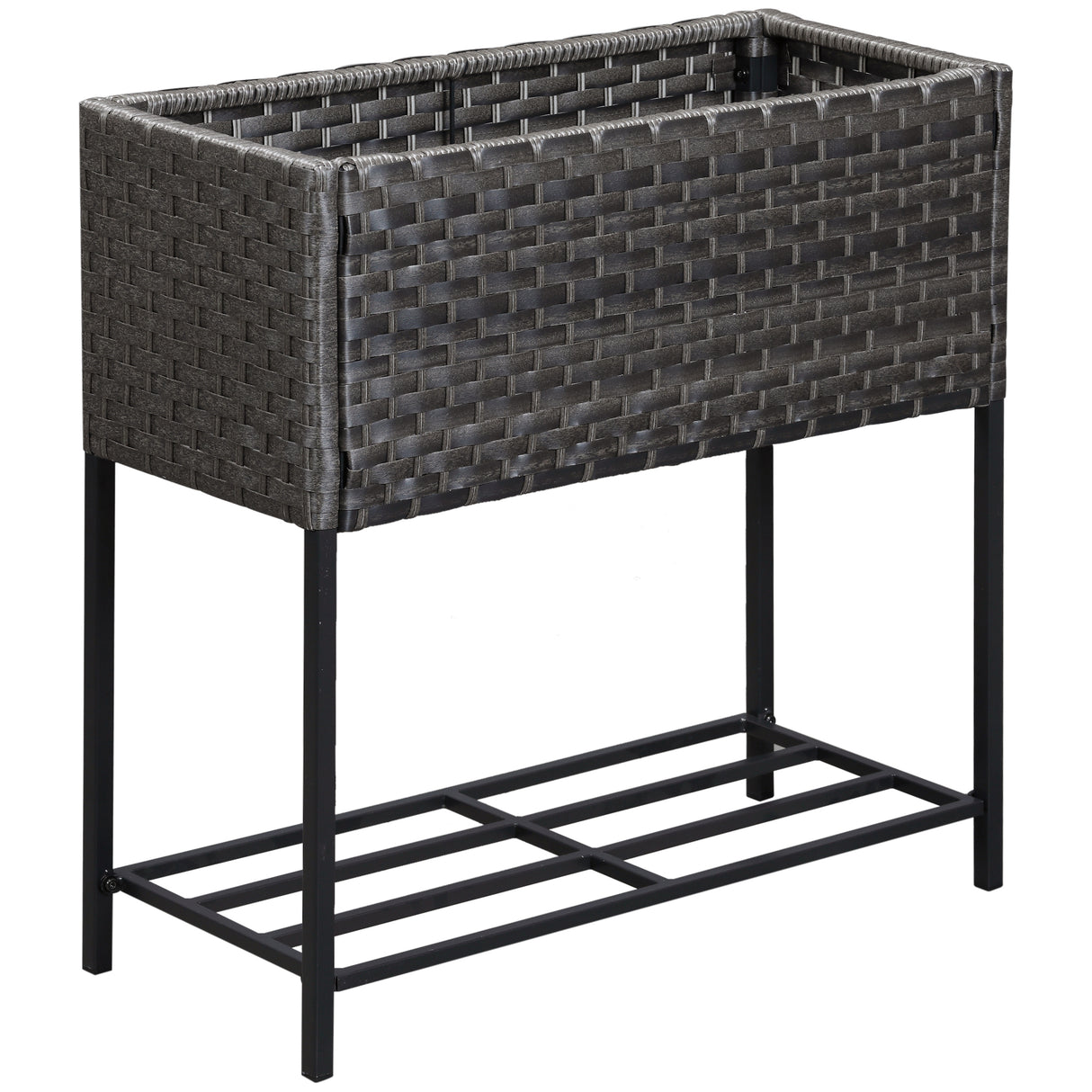 immagine-1-easycomfort-easycomfort-fioriera-effetto-vimini-con-ripiano-grigio-70cm-x-30cm-x-72cm-ean-8054144132303