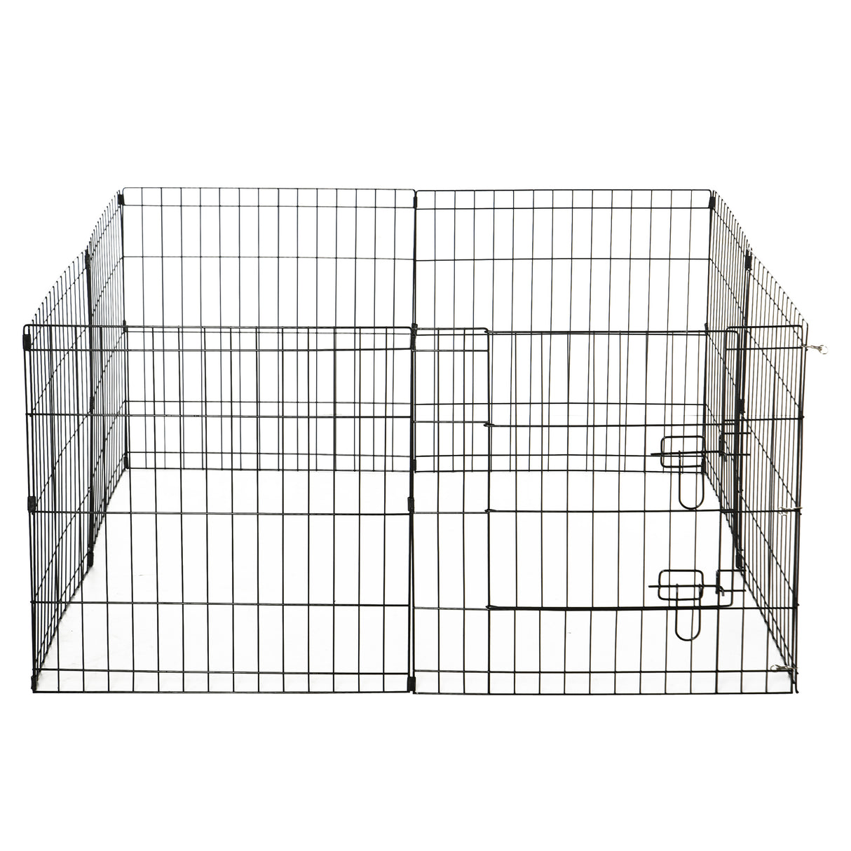 immagine-1-easycomfort-easycomfort-recinto-per-cani-da-esterno-box-gabbia-per-cani-gatti-cuccioli-roditori-recinzione-rete-8-pezzi-61-x-61cm-nero-ean-8054111840927