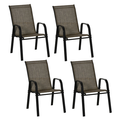 immagine-1-easycomfort-easycomfort-set-4-pezzi-sedie-da-giardino-con-braccioli-sedie-da-esterno-impilabili-in-metallo-e-tessuto-traspirante-marrone