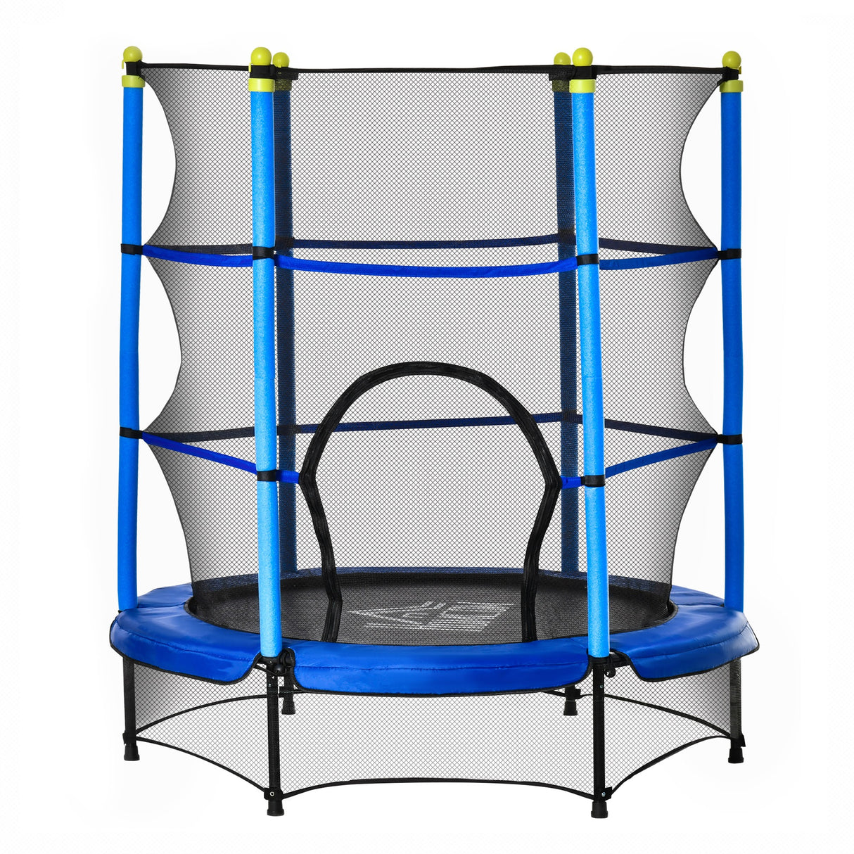 immagine-1-easycomfort-easycomfort-tappeto-elastico-per-bambini-3-6-anni-con-rete-bordo-imbottito-e-corde-elastiche-trampolino-da-giardino-140x160cm-blu-e-nero