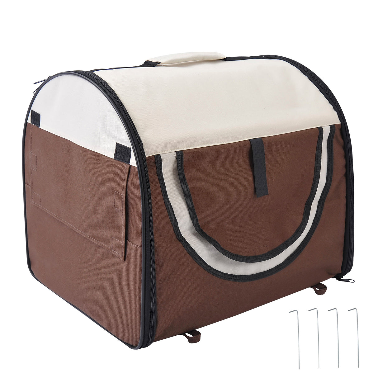immagine-1-easycomfort-easycomfort-trasportino-gabbia-da-trasporto-per-cani-gatti-e-animali-domestici-pieghevole-46x36x41cm-caffe-ean-8054111841870