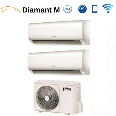 immagine-1-ferroli-climatizzatore-condizionatore-ferroli-dual-split-inverter-serie-diamant-plus-m-77-con-14-2-r-32-wi-fi-integrato-70007000-novita-ean-8059657010803