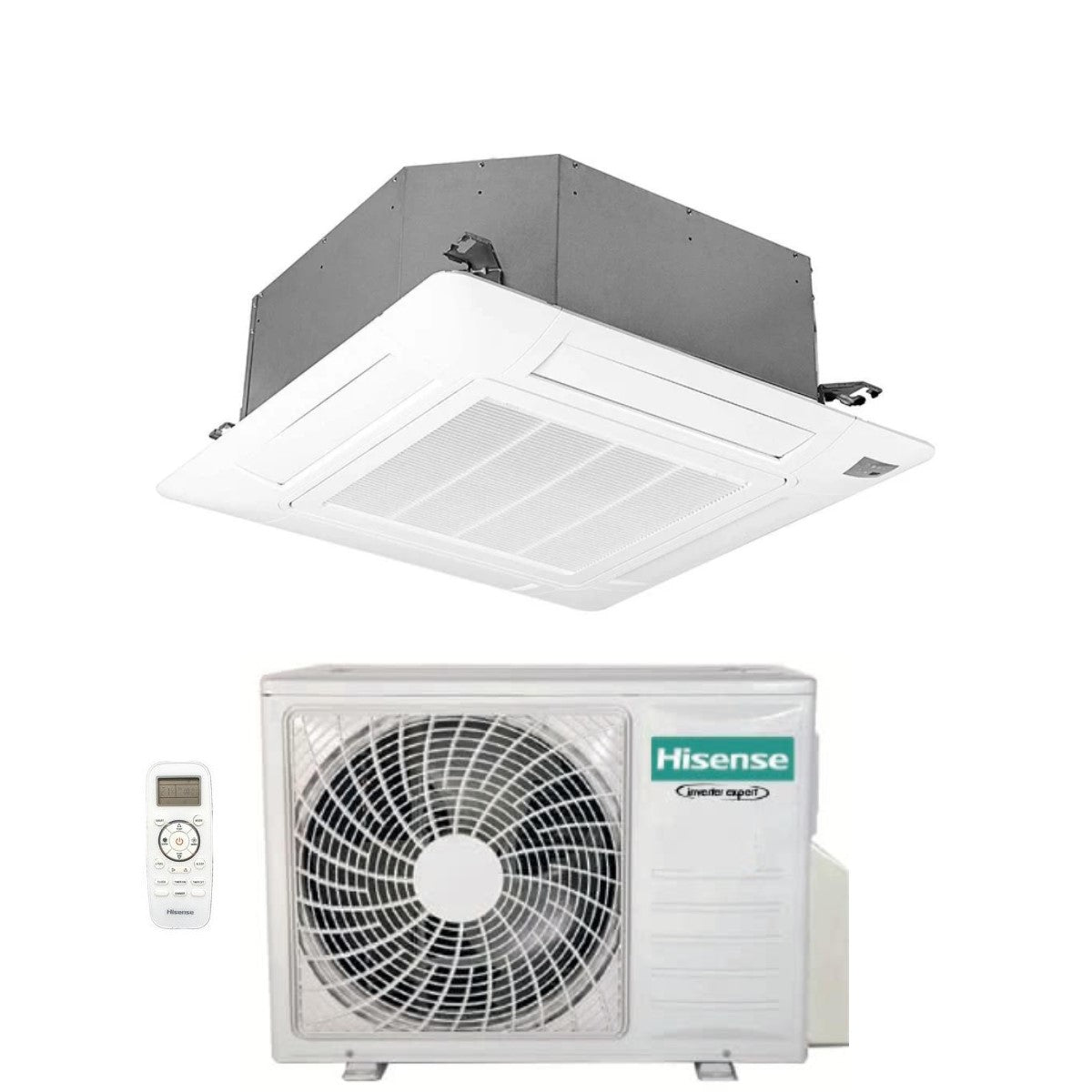 immagine-1-hisense-climatizzatore-condizionatore-hisense-a-cassetta-12000-btu-act35ur4rcc8-auw35u4rs4-r-32-wi-fi-optional-con-telecomando-e-pannello-incluso