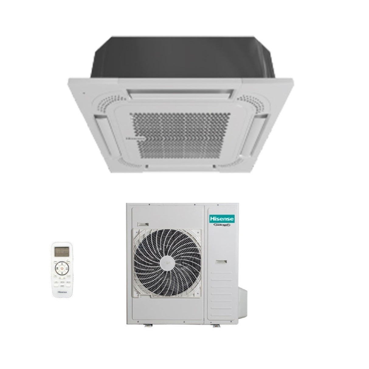 immagine-1-hisense-climatizzatore-condizionatore-hisense-a-cassetta-42000-btu-auc125ur4shb3-auw125u4rt5-r-32-con-telecomando-e-pannello-incluso