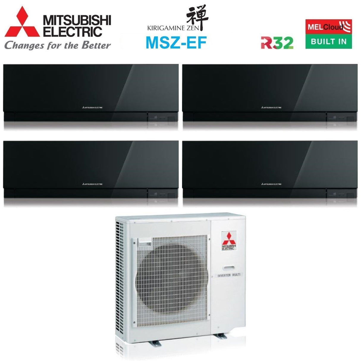 immagine-1-mitsubishi-electric-climatizzatore-condizionatore-mitsubishi-electric-quadri-split-inverter-serie-kirigamine-zen-black-msz-ef-99918-con-mxz-4f80vf-r-32-wi-fi-integrato-colore-nero-90009000900018000