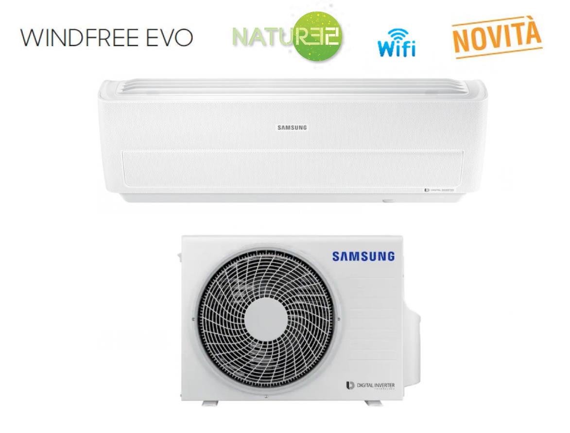 immagine-1-samsung-climatizzatore-condizionatore-samsung-inverter-serie-windfree-evo-12000-btu-r-32-wi-fi-a-ar12rxpxbwkneu-novita-ean-8059657001061