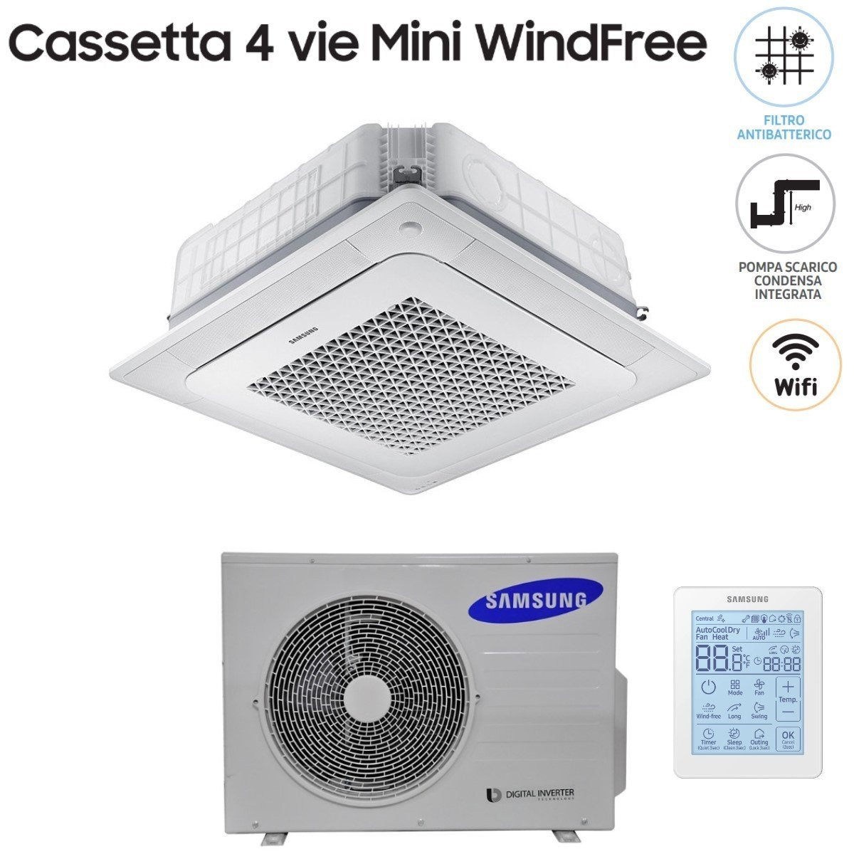 immagine-1-samsung-climatizzatore-condizionatore-samsung-mini-cassetta-4-vie-windfree-12000-btu-ac035nnndkh-r-410-wi-fi-optional-con-telecomando-wireless-e-pannello-incluso