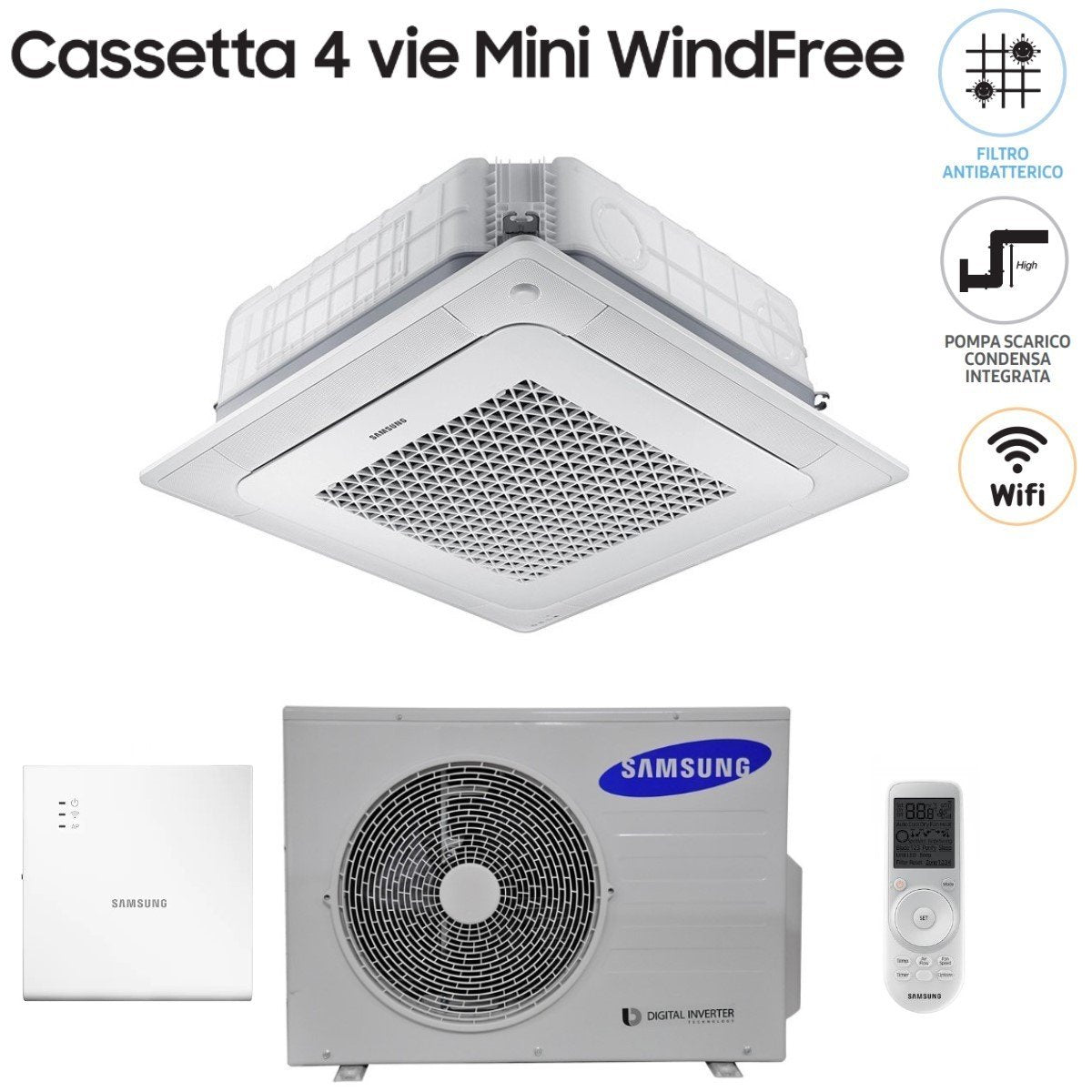immagine-10-samsung-climatizzatore-condizionatore-samsung-mini-cassetta-4-vie-windfree-12000-btu-ac035nnndkh-r-410-wi-fi-optional-con-telecomando-wireless-e-pannello-incluso