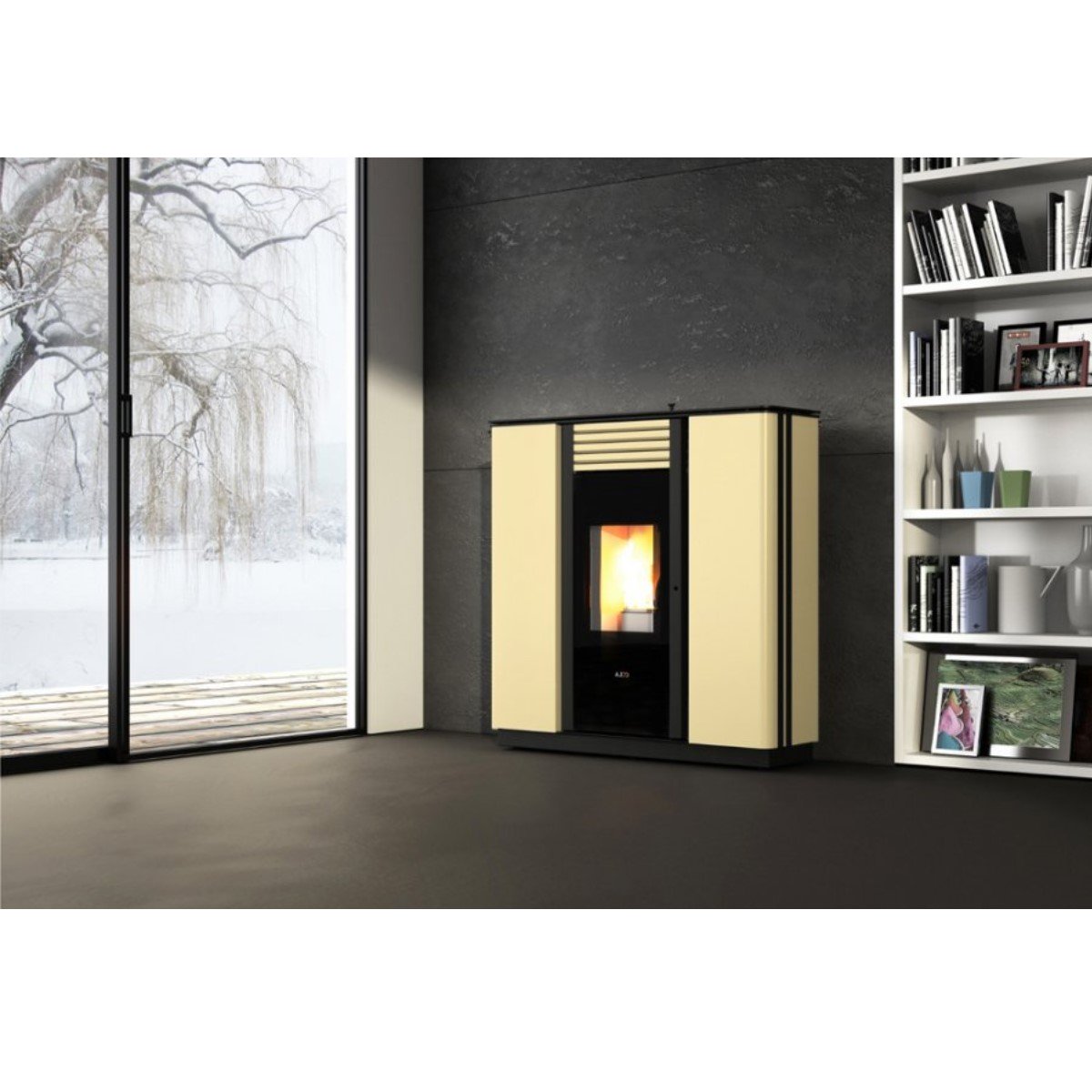 immagine-2-anselmo-cola-stufa-a-pellet-canalizzabile-anselmo-cola-modello-sprint-1104-kw-in-acciaio-disponibile-in-vari-colori