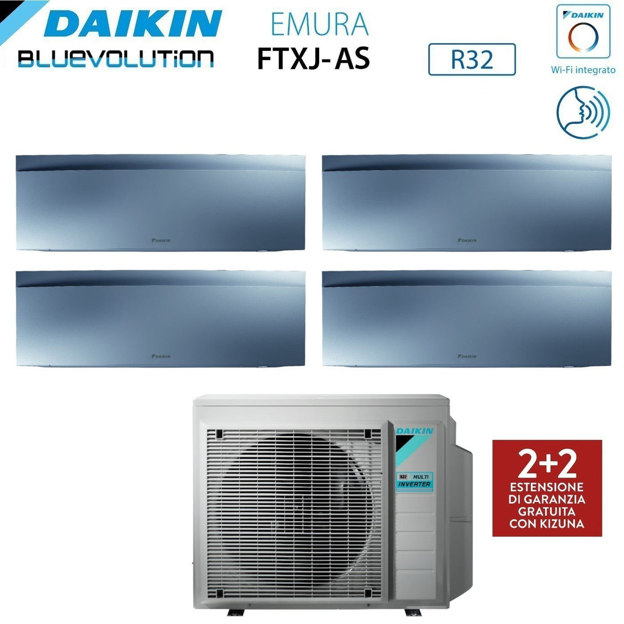 immagine-2-daikin-climatizzatore-condizionatore-daikin-bluevolution-quadri-split-inverter-serie-emura-silver-iii-77715-con-4mxm68n-r-32-wi-fi-integrato-70007000700015000-colore-argento-garanzia-italiana