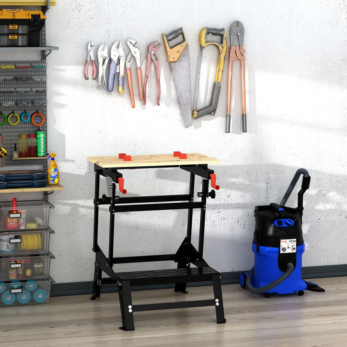 immagine-2-easycomfort-easycomfort-banco-da-lavoro-pieghevole-con-altezza-regolabile-4-morsetti-e-fori-per-utensili-nero