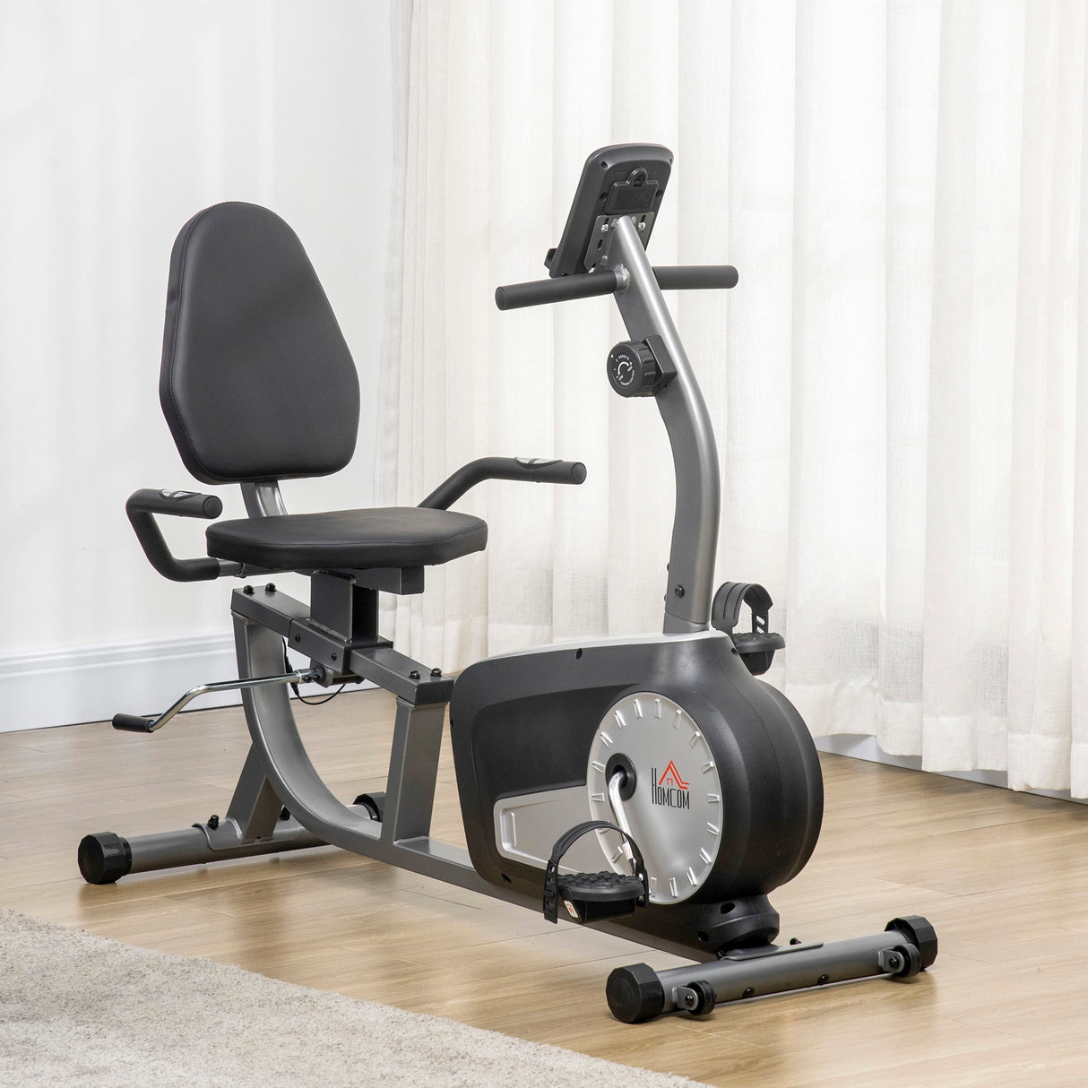 immagine-2-easycomfort-easycomfort-cyclette-orizzontale-recumbent-con-8-livelli-di-resistenza-schermo-lcd-e-seduta-regolabile-122-137x62x103-cm