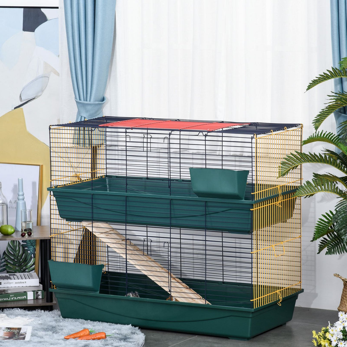 immagine-2-easycomfort-easycomfort-gabbia-per-conigli-nani-e-piccoli-roditori-a-2-livelli-con-rampa-3-porte-e-2-mangiatoie-ean-8055776912042