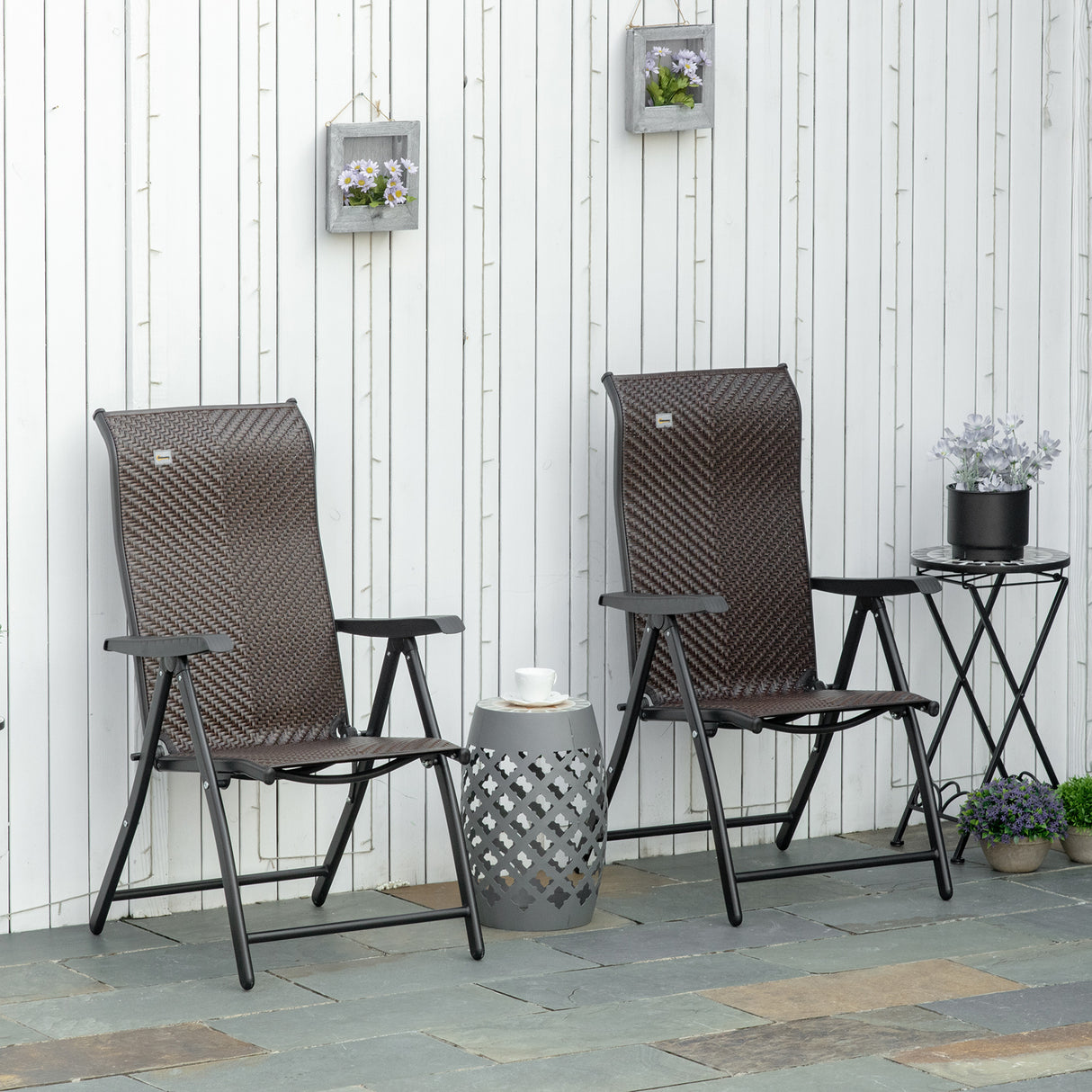 immagine-2-easycomfort-easycomfort-set-da-2-sedie-da-giardino-pieghevoli-in-rattan-pe-schienale-7-posizioni-71x58x111cm