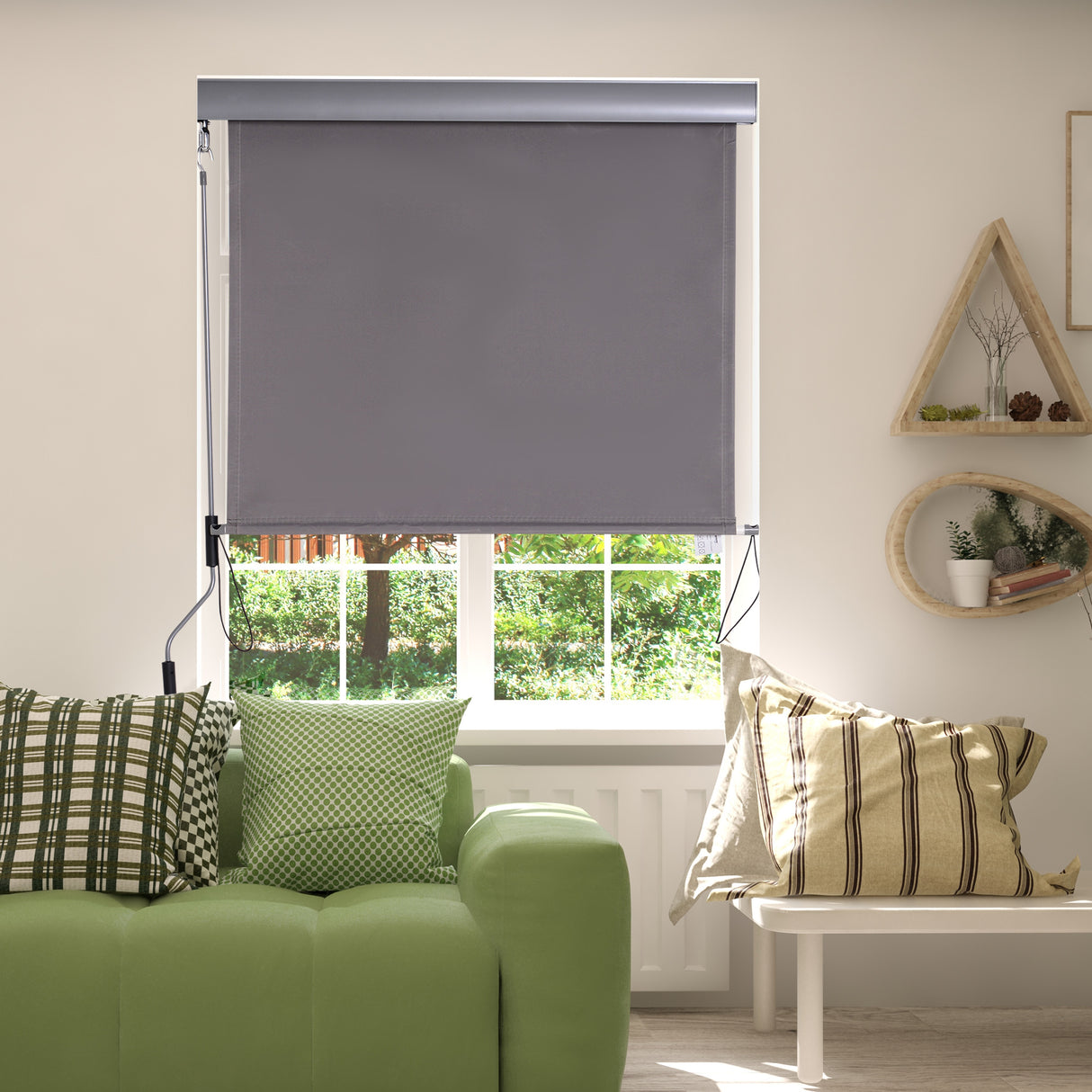 immagine-2-easycomfort-easycomfort-tenda-avvolgibile-parasole-con-manovella-installazione-a-muro-o-soffitto-120x200cm-grigio