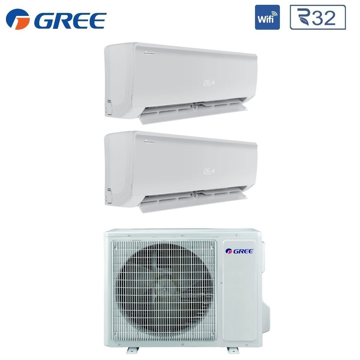 immagine-2-gree-climatizzatore-condizionatore-gree-dual-split-inverter-serie-bora-plus-912-con-gwhd14nk6oo-r-32-wi-fi-optional-900012000