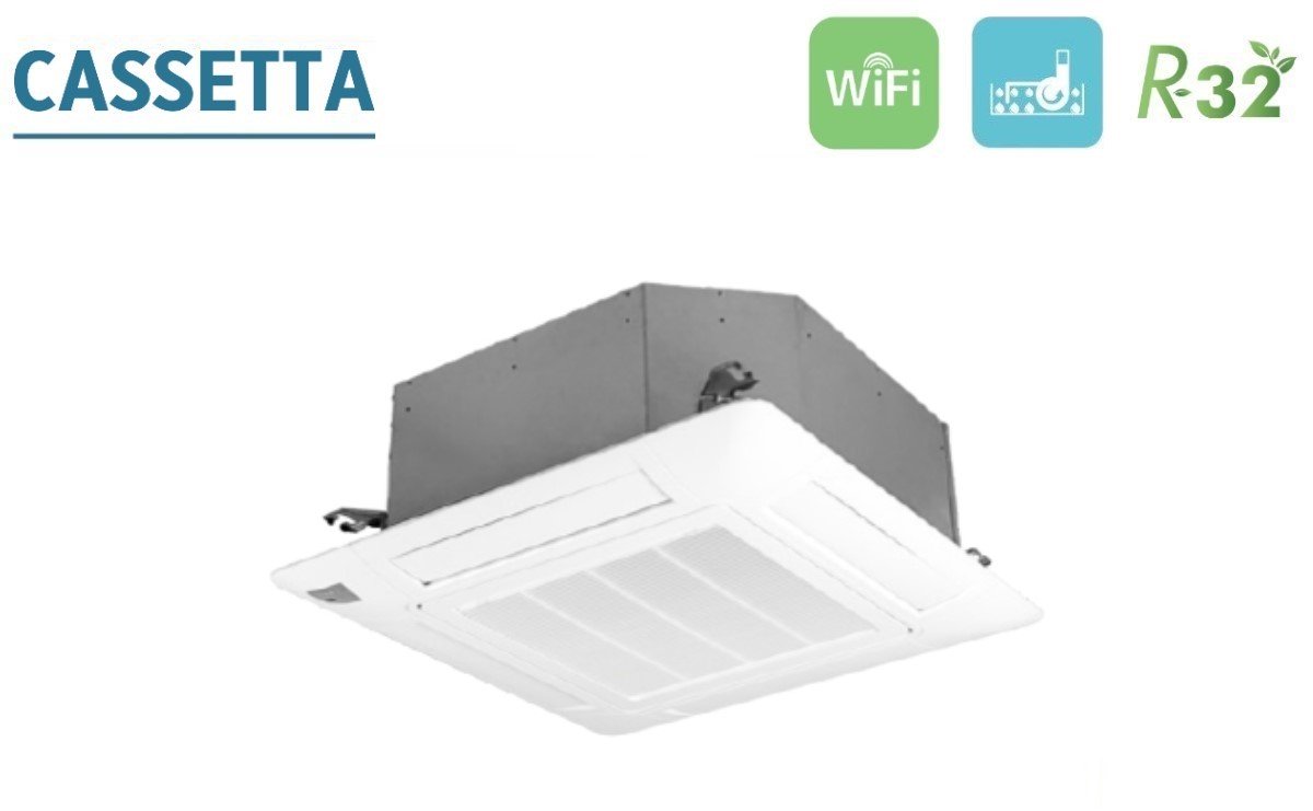 immagine-2-hisense-climatizzatore-condizionatore-hisense-a-cassetta-36000-btu-auc105ur4rgb4-r-32-wi-fi-optional-con-telecomando-e-pannello-incluso-novita