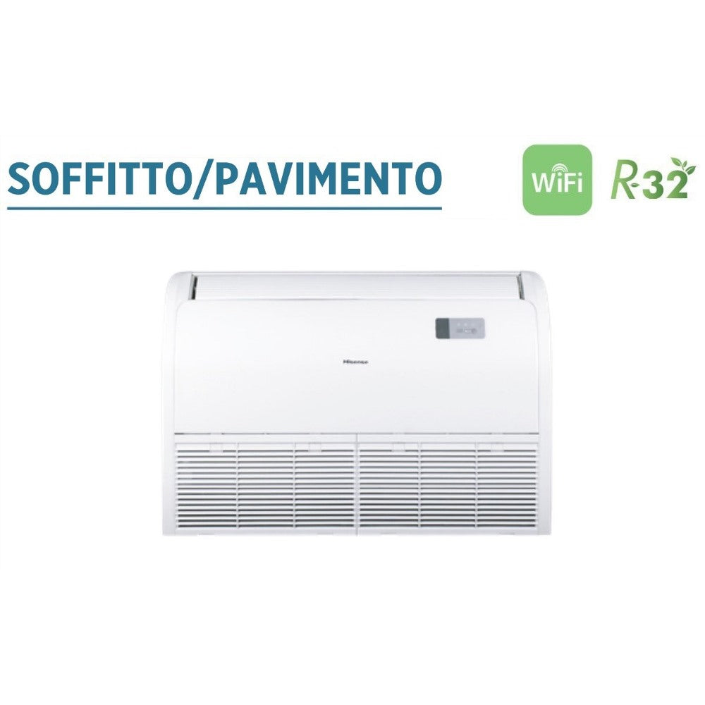 immagine-2-hisense-climatizzatore-condizionatore-hisense-inverter-soffittopavimento-24000-btu-auv71ur4ra4-r-32-wi-fi-optional-con-telecomando-di-serie