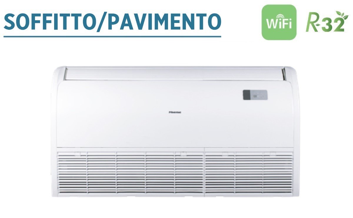 immagine-2-hisense-climatizzatore-condizionatore-hisense-inverter-soffittopavimento-48000-btu-auv140ur4rc4-r-32-wi-fi-optional-trifase-con-telecomando-di-serie