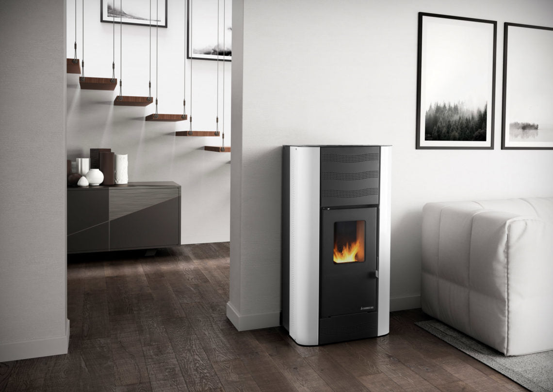 immagine-2-karmek-termostufa-a-pellet-karmek-one-mod-berna-16-kw-in-acciaio-colore-bianco-ean-8055776918174