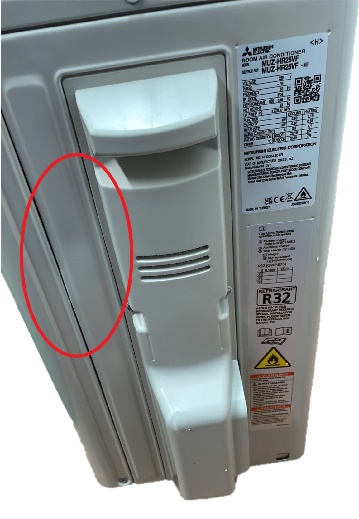 immagine-2-mitsubishi-electric-area-occasioni-climatizzatore-condizionatore-mitsubishi-electric-inverter-serie-smart-msz-hr-9000-btu-msz-hr25vf-r-32-wi-fi-optional-classe-aa