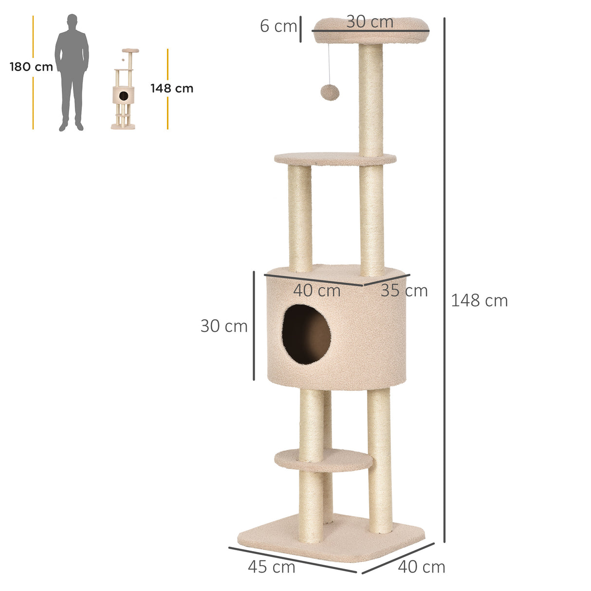 immagine-3-easycomfort-easycomfort-albero-tiragraffi-robusto-per-gatti-con-5-livelli-cuccia-casetta-giochi-e-corda-sisal-beige-max-30kg-ean-8054111847629