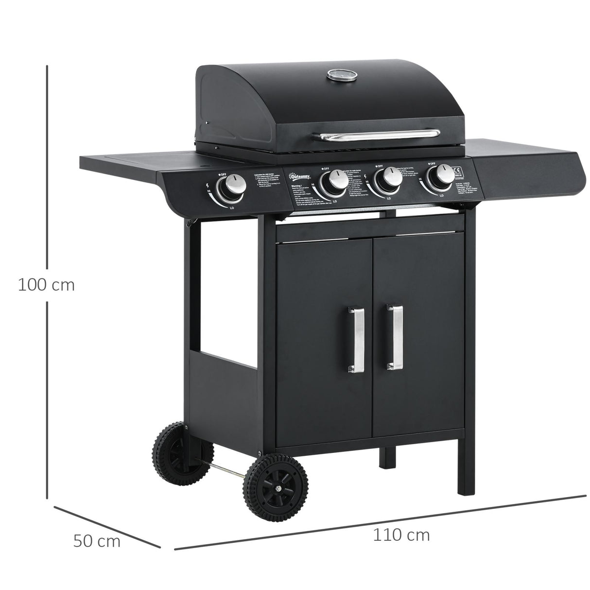 immagine-3-easycomfort-easycomfort-barbecue-a-gas-con-coperchio-4-bruciatori-totali-da-11-6kw-e-termometro-fornello-laterale-mensola-e-2-ruote-nero-ean-8055776914954