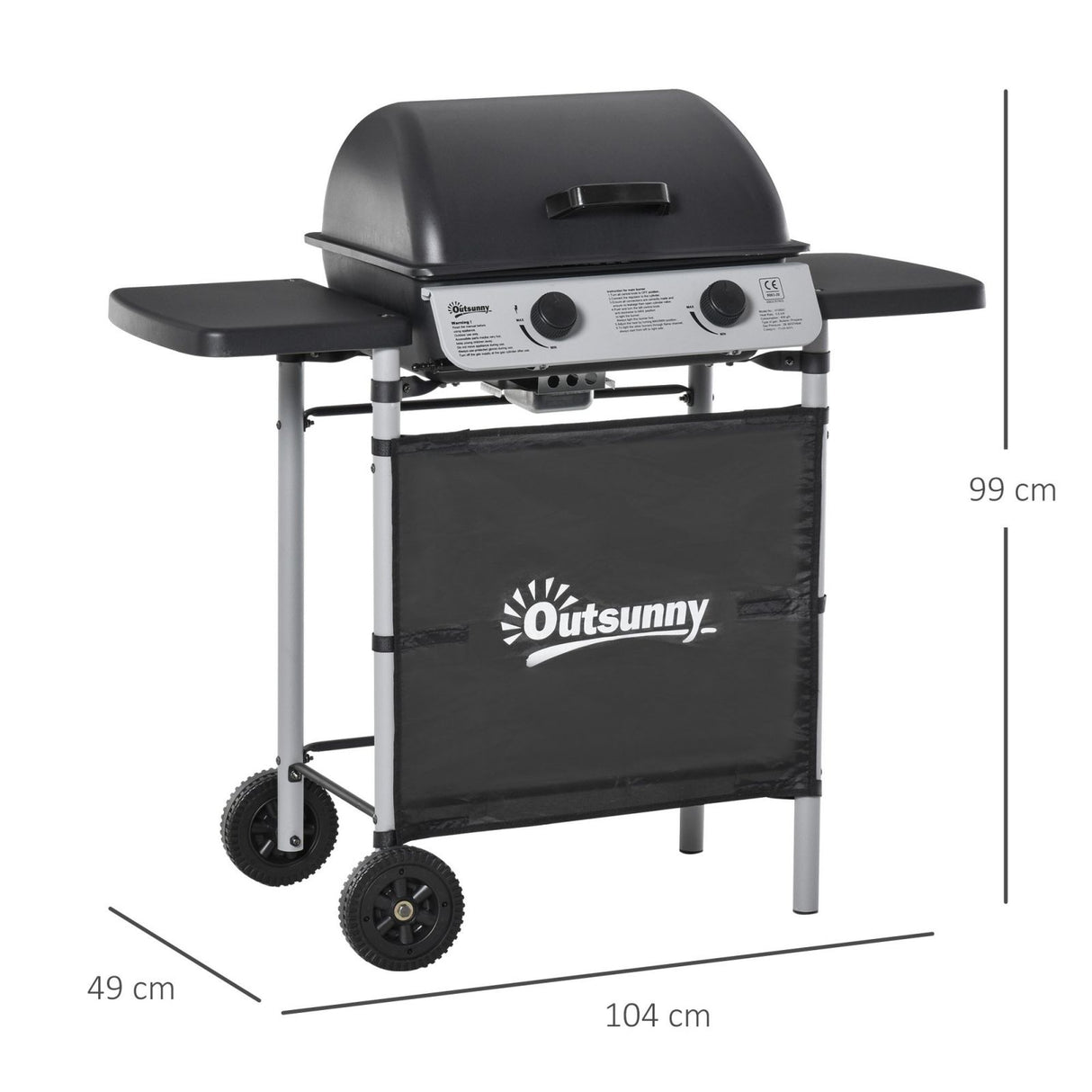 immagine-3-easycomfort-easycomfort-barbecue-a-gas-con-coperchio-e-2-bruciatori-da-2-8kw-bbq-in-acciaio-con-ruote-e-mensole-nero