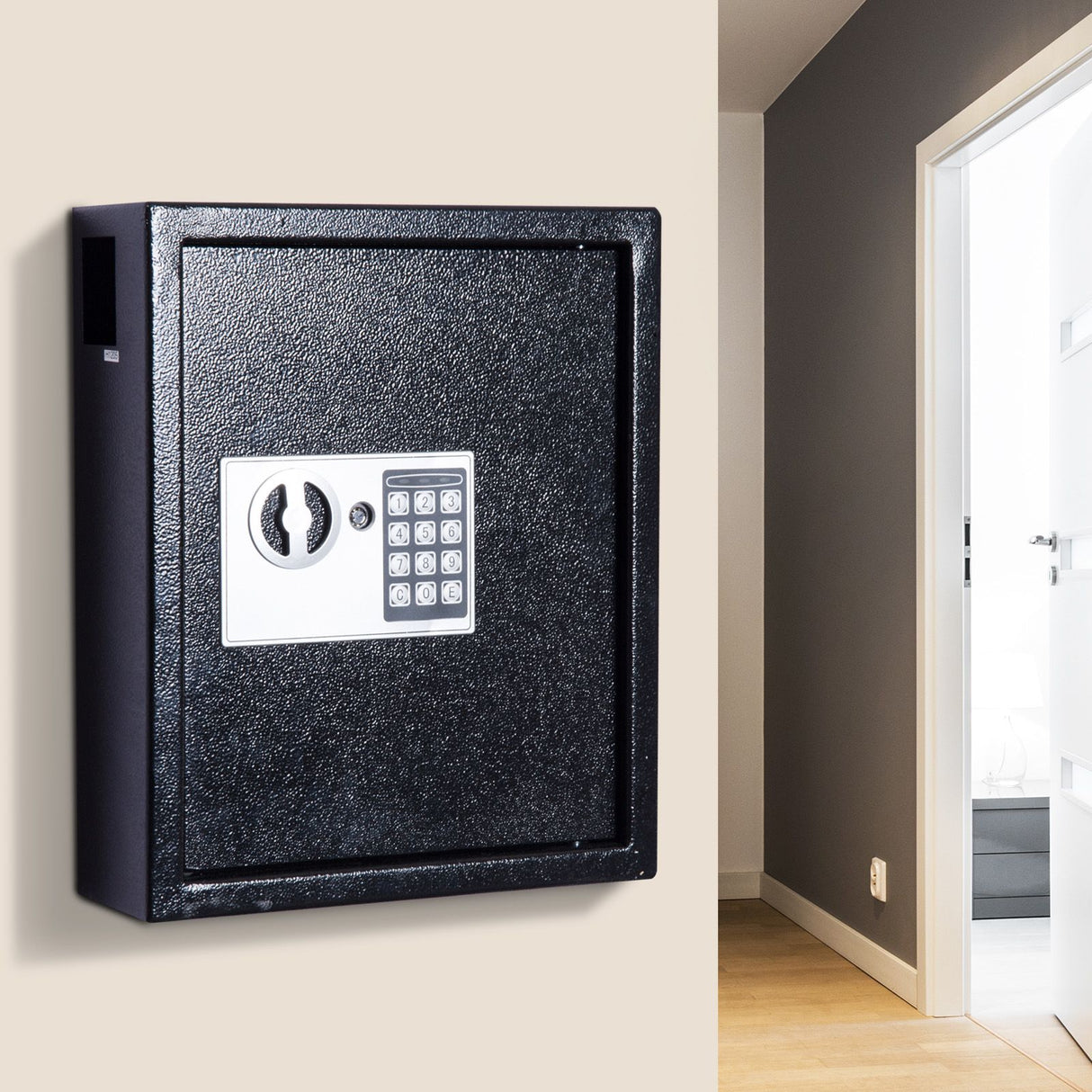 immagine-3-easycomfort-easycomfort-cassetta-portachiavi-professionale-da-muro-di-40-ganci-nero-36-5x30x10cm-ean-8054111849128