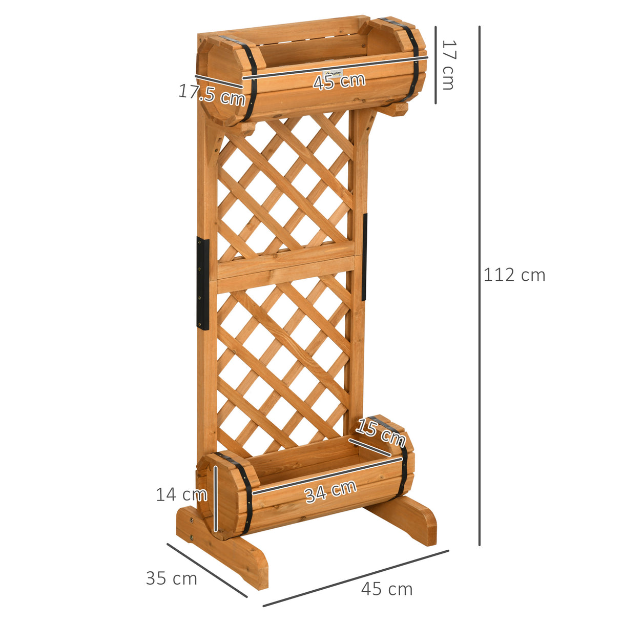 immagine-3-easycomfort-easycomfort-fioriera-da-esterno-a-mezza-botte-in-legno-di-abete-marrone-con-grigliato-per-rampicanti-45x35x112-cm