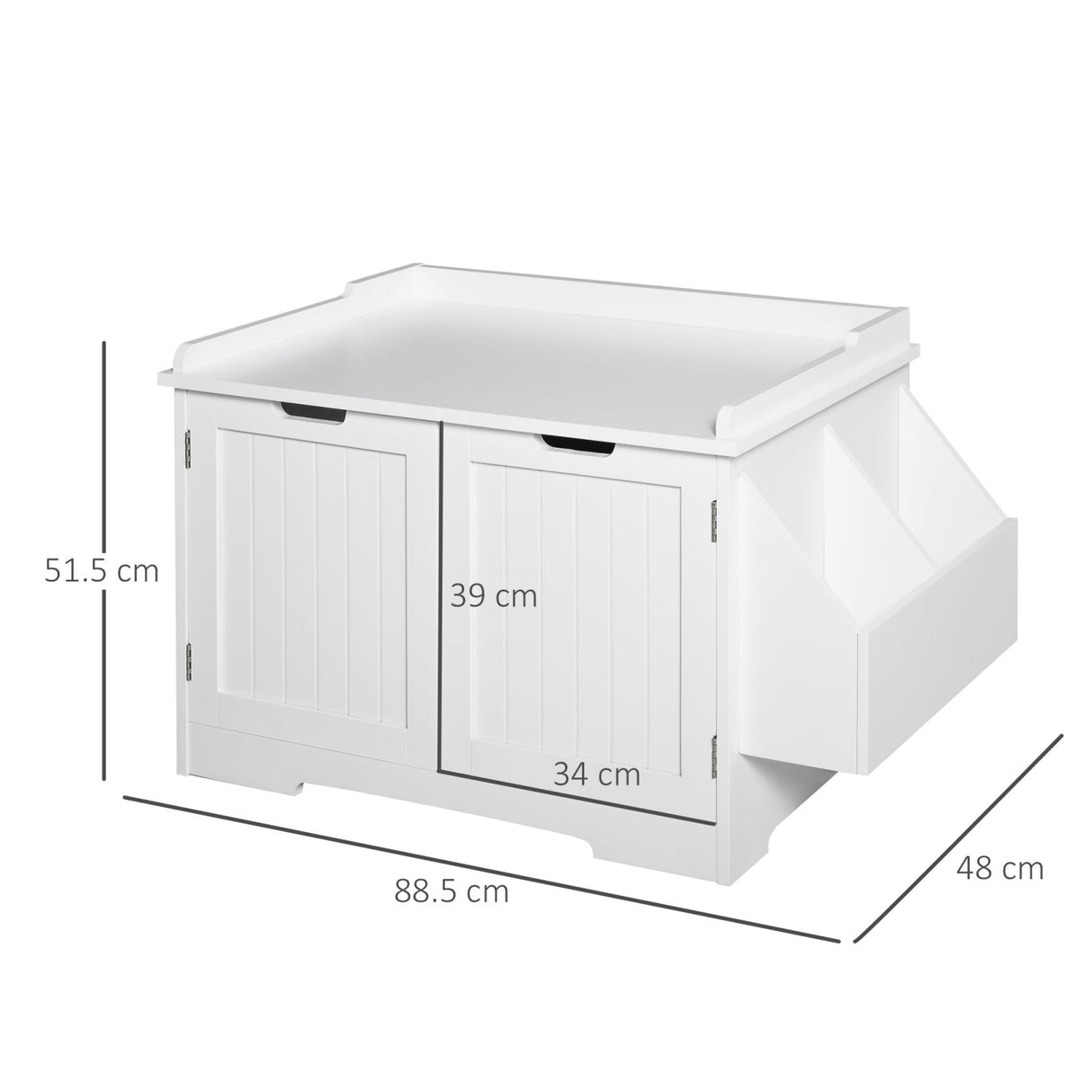 immagine-3-easycomfort-easycomfort-mobile-lettiera-per-gatti-a-2-ante-con-portaoggetti-laterale-88-5x48x51-5cm-bianco