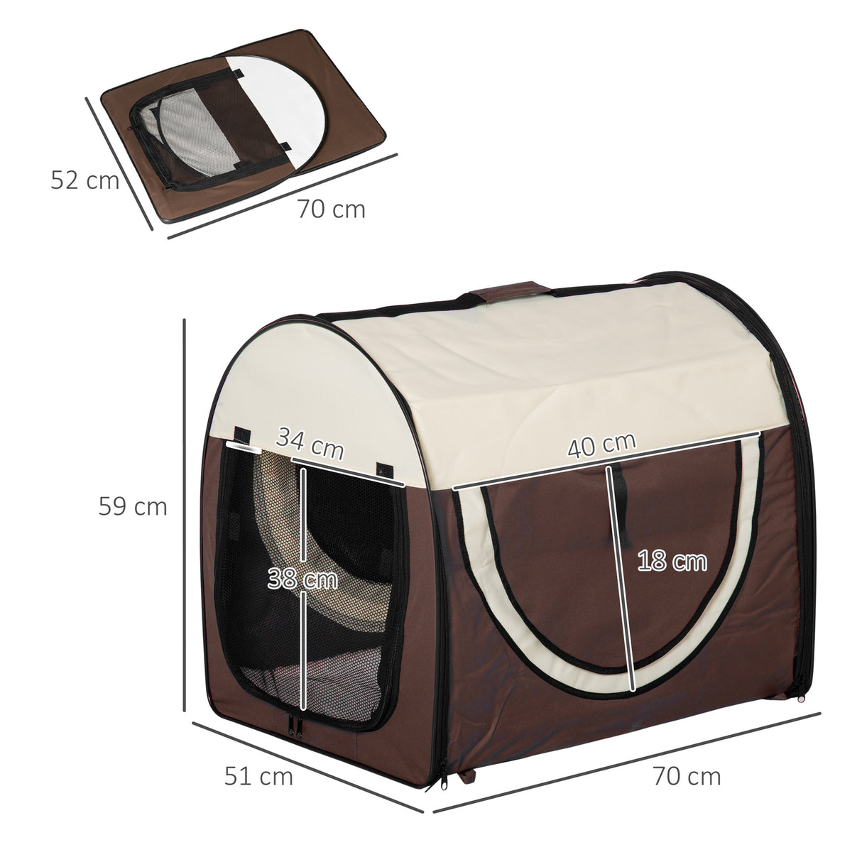immagine-3-easycomfort-easycomfort-trasportino-per-cani-e-gatti-pieghevole-con-porta-e-finestre-in-rete-tessuto-oxford-e-acciaio-70x51x59cm-marrone-ean-8054111849395