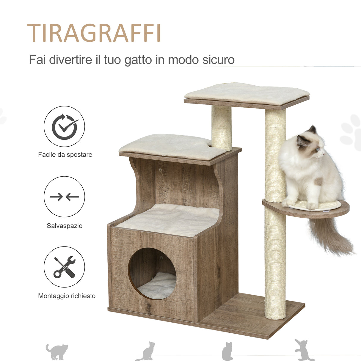 immagine-4-easycomfort-easycomfort-albero-tiragraffi-per-gatti-adulti-castello-per-gatti-con-cuccia-casetta-in-legno-pali-in-corda-sisal-e-cuscini-rimovibili-color-caffe-chiaro-66x38x88cm-ean-8054144138220