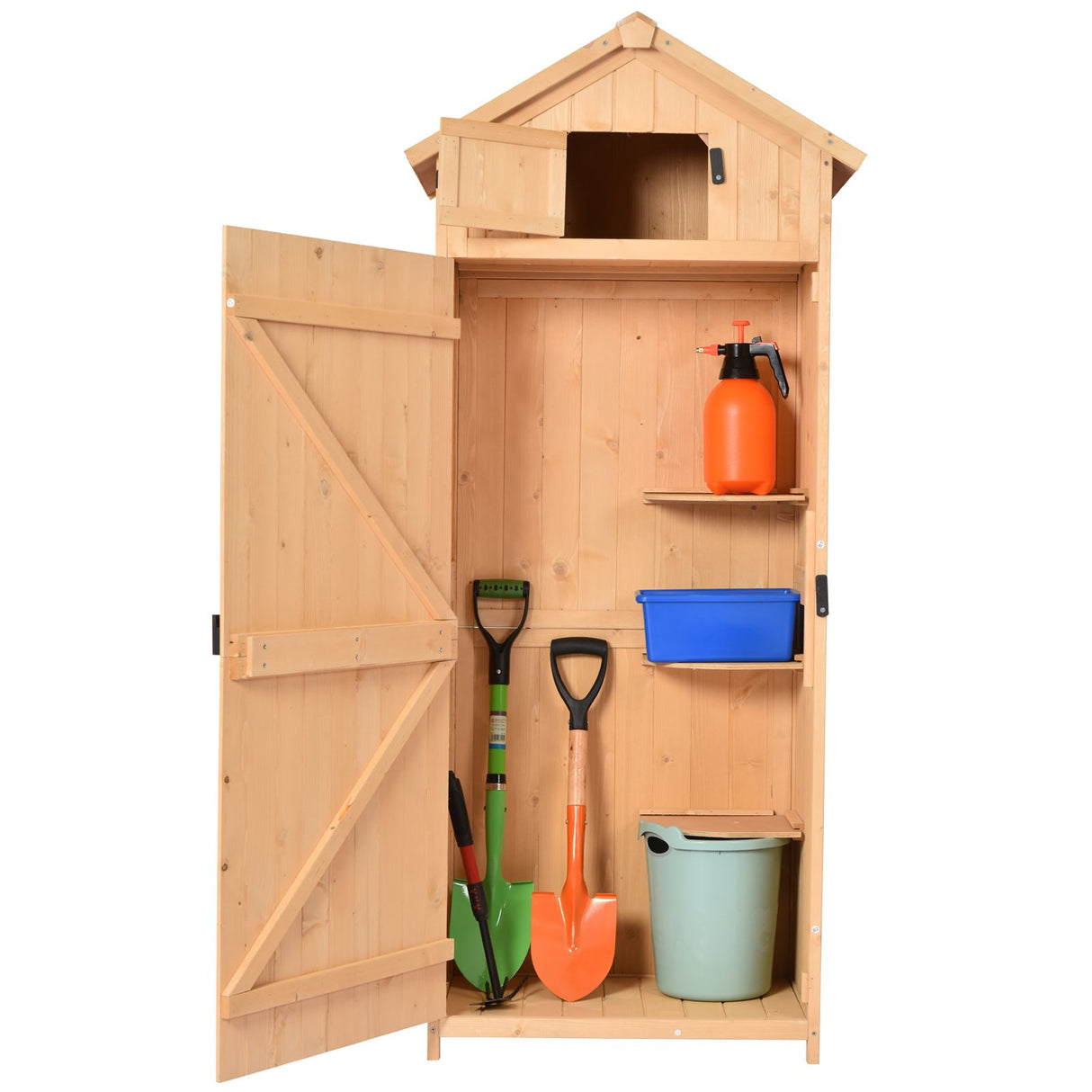 immagine-4-easycomfort-easycomfort-armadietto-da-giardino-esterno-porta-attrezzi-in-legno-con-3-mensole-ean-8054144138916