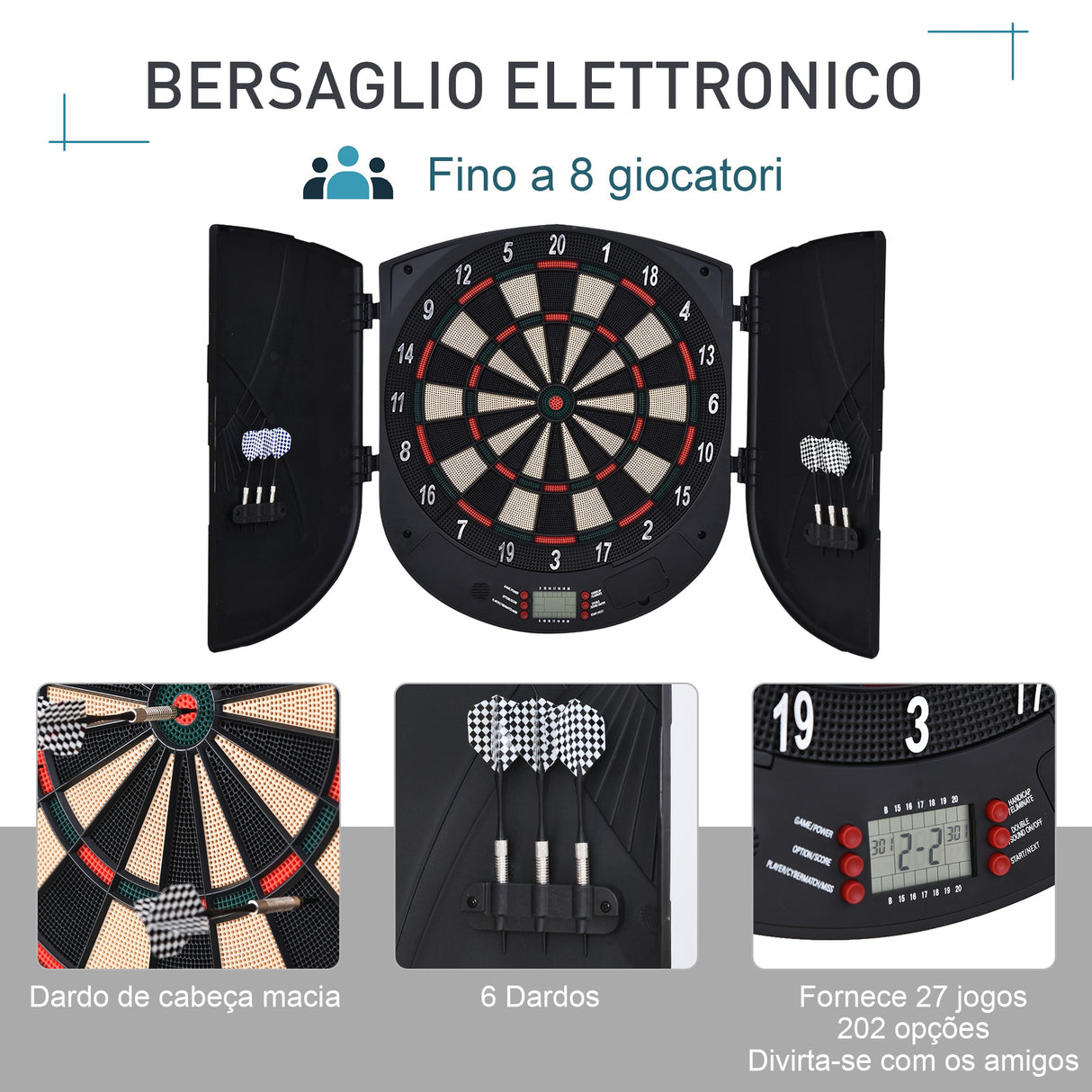 immagine-4-easycomfort-easycomfort-bersaglio-freccette-elettronico-per-8-giocatori-e-26-modalita-di-gioco-ean-8054144131238