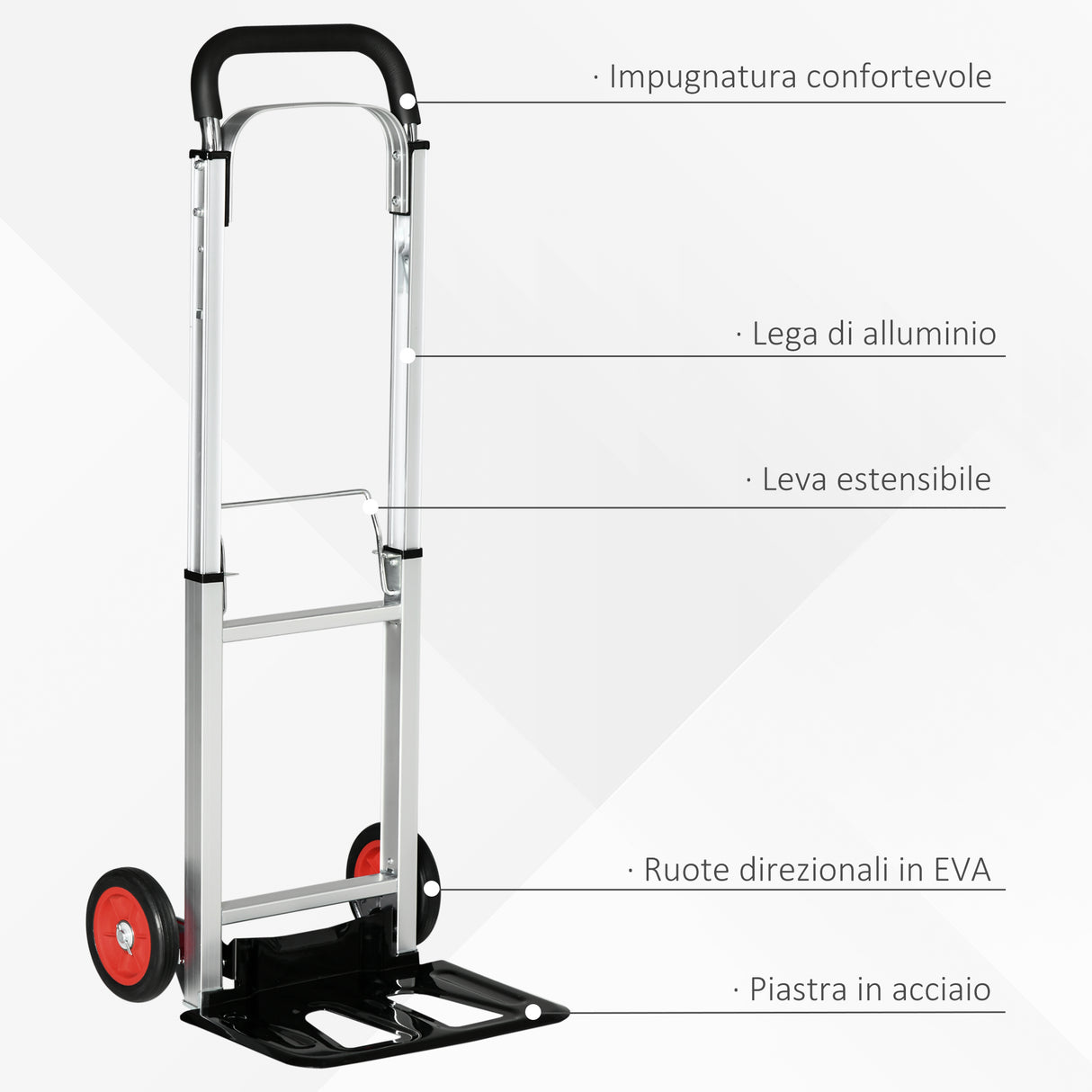 immagine-4-easycomfort-easycomfort-carrello-portapacchi-pieghevole-in-alluminio-e-acciaio-con-maniglia-telescopica-e-2-ruote-in-eva-40x41x107-cm