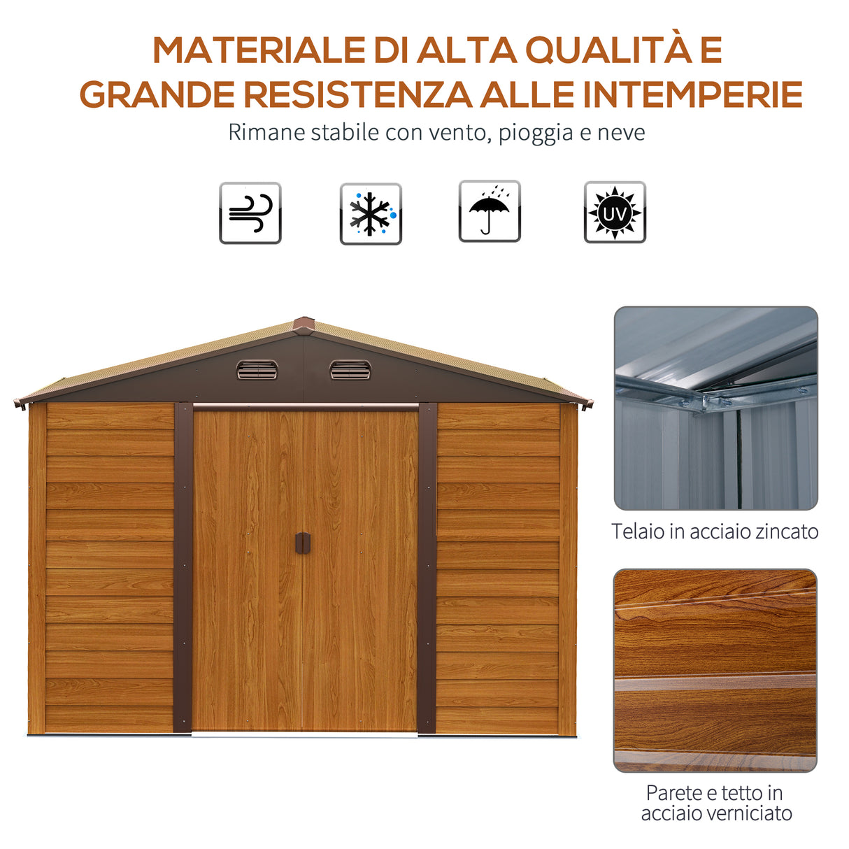 immagine-4-easycomfort-easycomfort-casetta-da-giardino-porta-attrezzi-in-acciaio-con-porte-scorrevoli-278x195x215cm-marrone