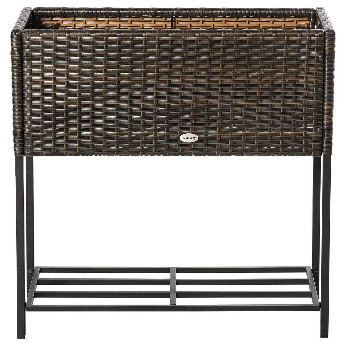 immagine-4-easycomfort-easycomfort-letto-per-orto-rialzato-fioriera-effetto-vimini-con-ripiano-aiuola-rialzata-per-esterni-e-interni-marrone-70cm-x-30cm-x-70cm-ean-8054144132297