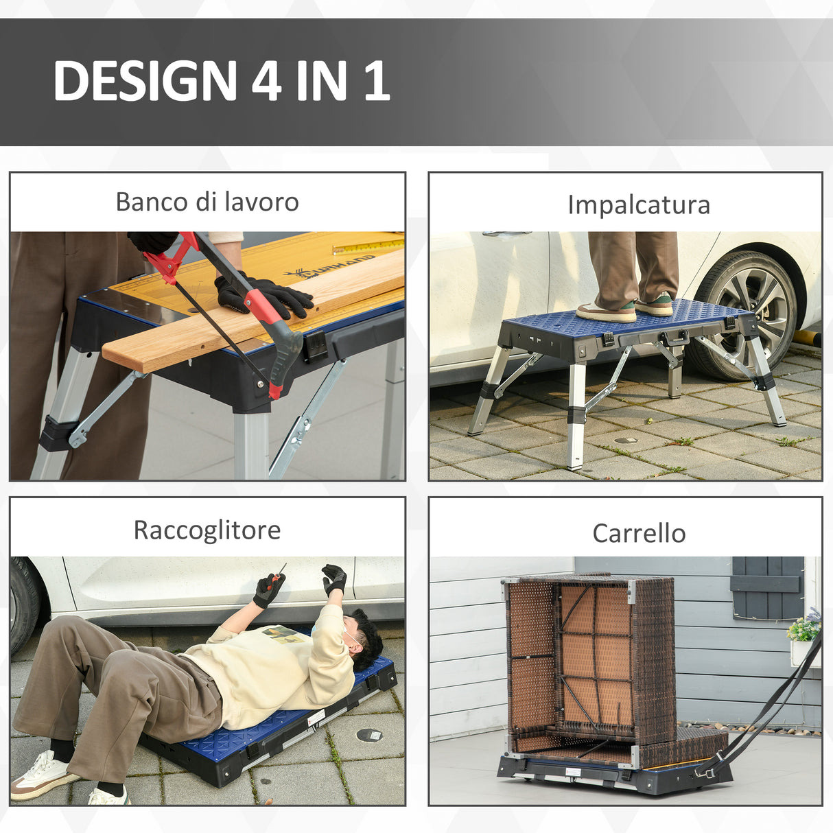 immagine-4-easycomfort-easycomfort-piattaforma-da-lavoro-4-in-1-pieghevole-banco-da-lavoro-impalcatura-lettino-sottomacchina-e-carrello