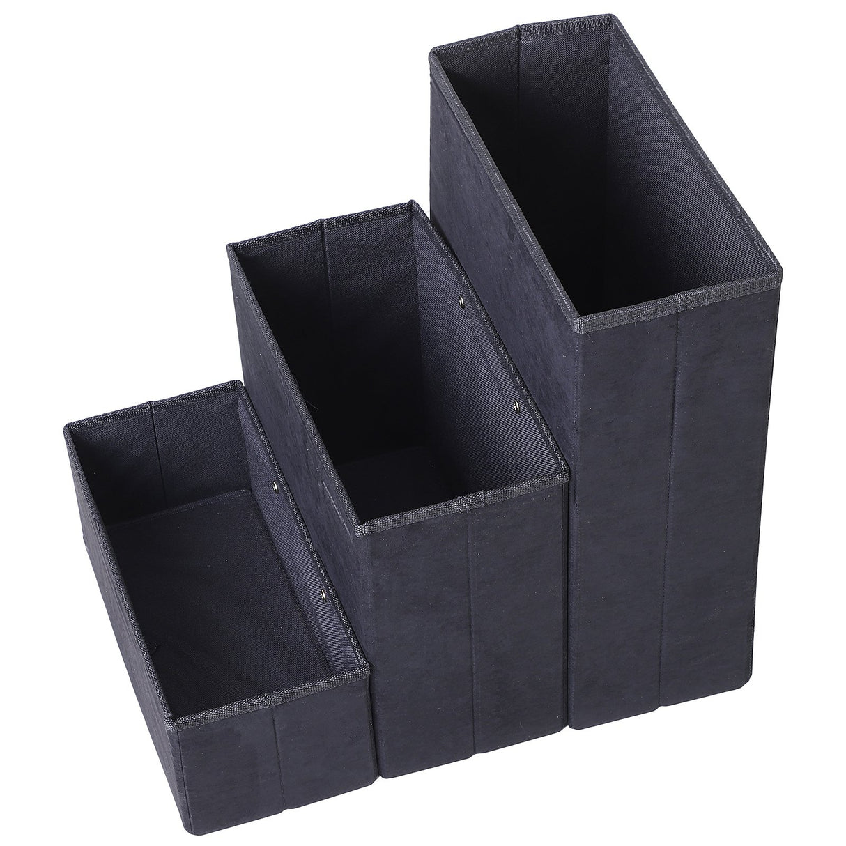 immagine-4-easycomfort-easycomfort-scaletta-per-animali-domestici-con-vani-contenitore-marrone-e-nero-in-pile-ean-8054144130064