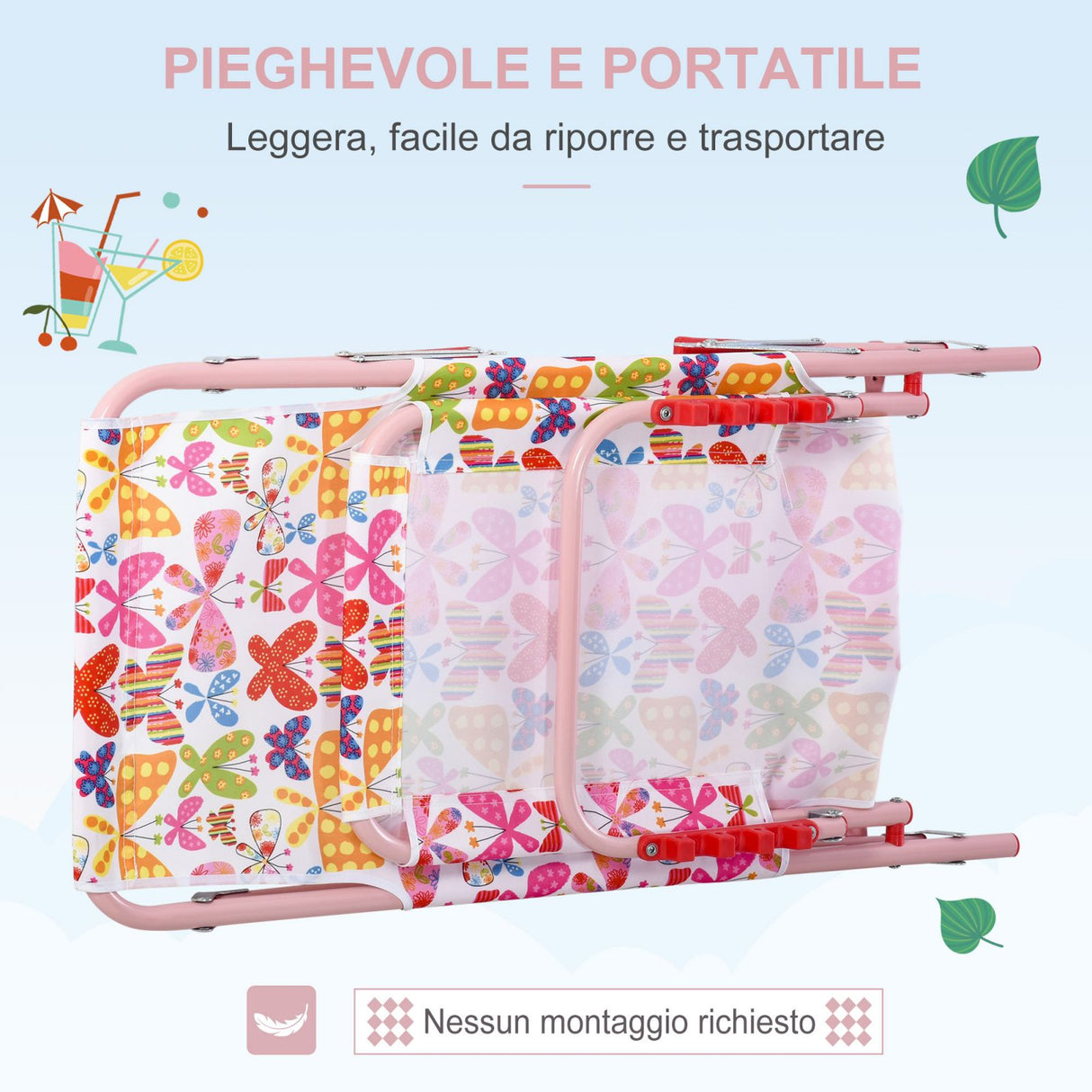 immagine-4-easycomfort-easycomfort-sdraio-per-bambini-pieghevole-schienale-reclinabile-rosa-ean-8054111846288