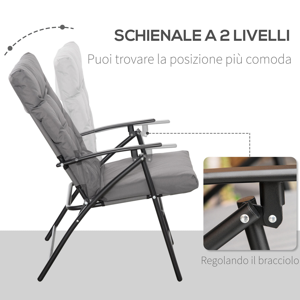 immagine-4-easycomfort-easycomfort-sedia-pieghevole-da-campeggio-con-schienale-reclinabile-su-2-livelli-e-cuscino-rimovibile-in-metallo-e-tessuto-oxford-grigio