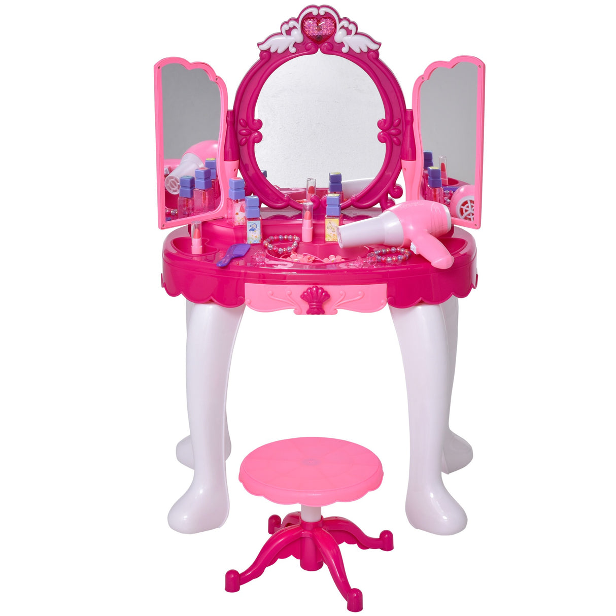 immagine-4-easycomfort-easycomfort-tavolo-da-toeletta-per-bambina-postazione-trucco-giocattolo-con-accessori