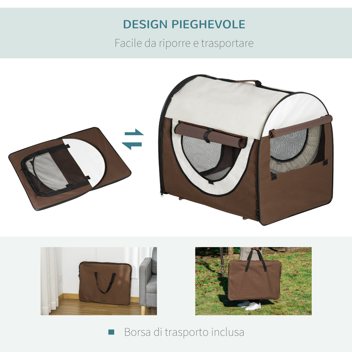immagine-4-easycomfort-easycomfort-trasportino-per-cani-e-gatti-pieghevole-con-porta-e-finestre-in-rete-tessuto-oxford-e-acciaio-70x51x59cm-marrone-ean-8054111849395