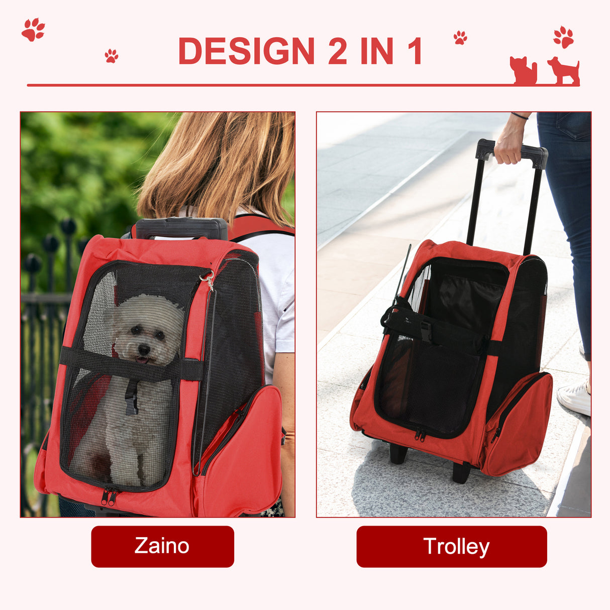 immagine-4-easycomfort-easycomfort-trasportino-zaino-2-in-1-per-cani-e-gatti-con-tasche-laterali-maniglia-telescopica-e-ruote-42x25x55cm-rosso-ean-8054111842730
