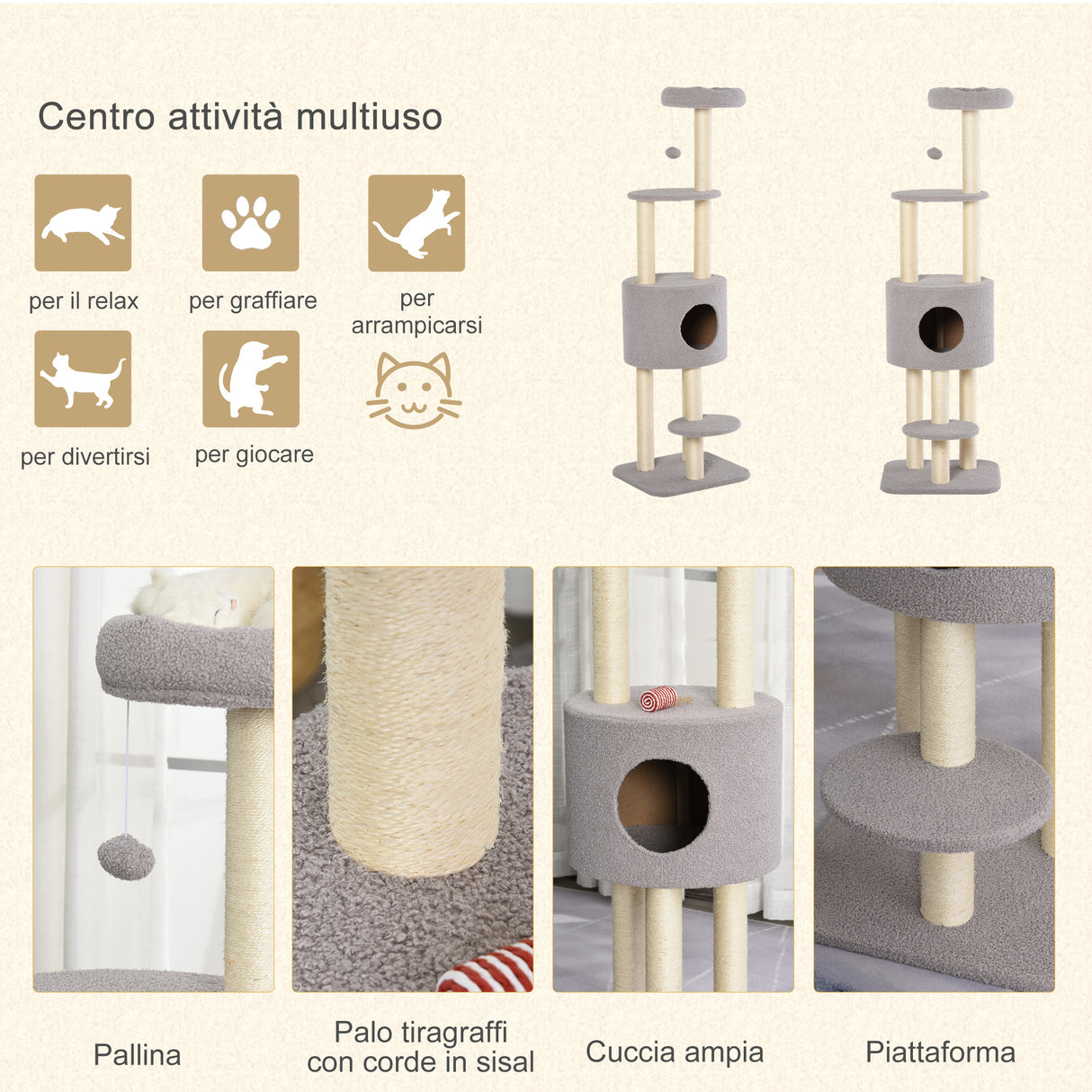 immagine-5-easycomfort-easycomfort-albero-tiragraffi-robusto-per-gatti-con-5-livelli-cuccia-casetta-giochi-e-corda-sisal-grigio-e-beige-max-30kg-ean-8054144131849