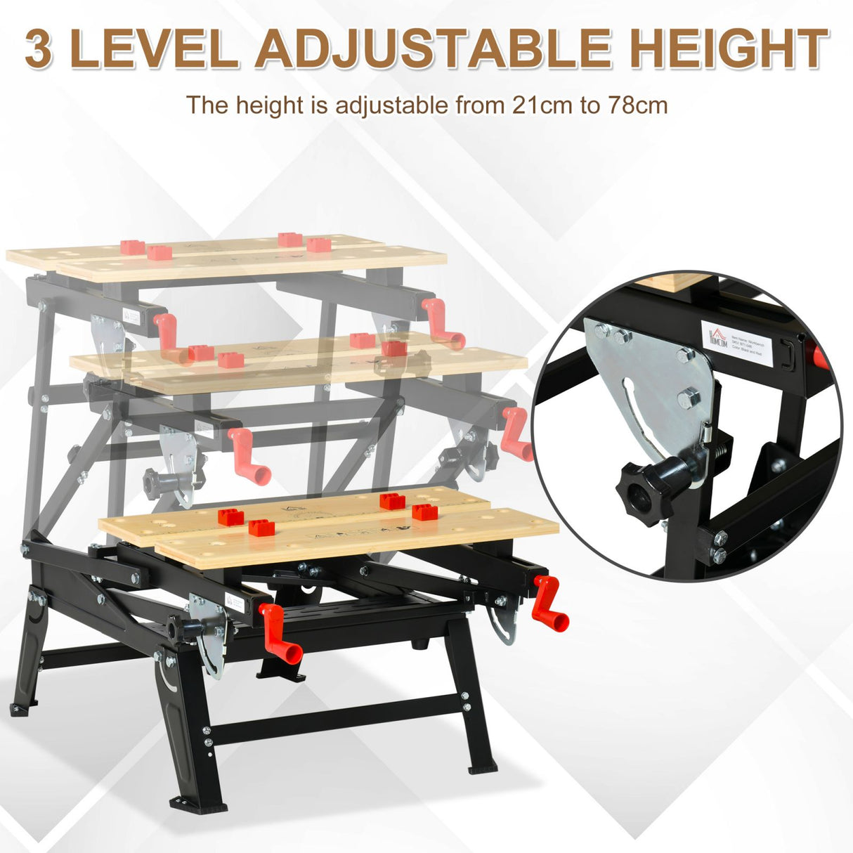 immagine-5-easycomfort-easycomfort-banco-da-lavoro-pieghevole-con-altezza-regolabile-4-morsetti-e-fori-per-utensili-nero