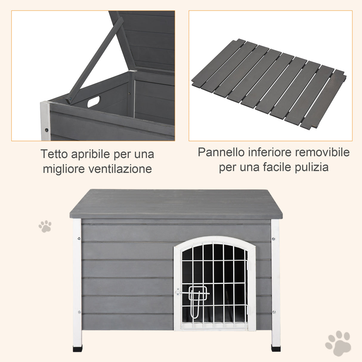 immagine-5-easycomfort-easycomfort-cuccia-per-cani-da-esterno-in-legno-impermeabile-con-porta-richiudibile-80x55x53-5cm-grigio